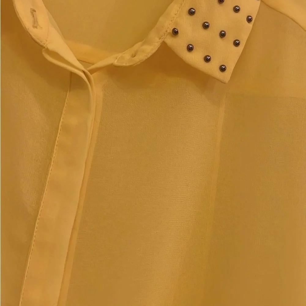 PENNY BLACK Yellow Studded Blouse - Picture 6 of 7